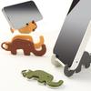 Cute Cartoon Phone Holder Elephant Desktop Mobile Phone Tablet Stand Mount Keychain Pendant Portable Mini Kickstand Holder