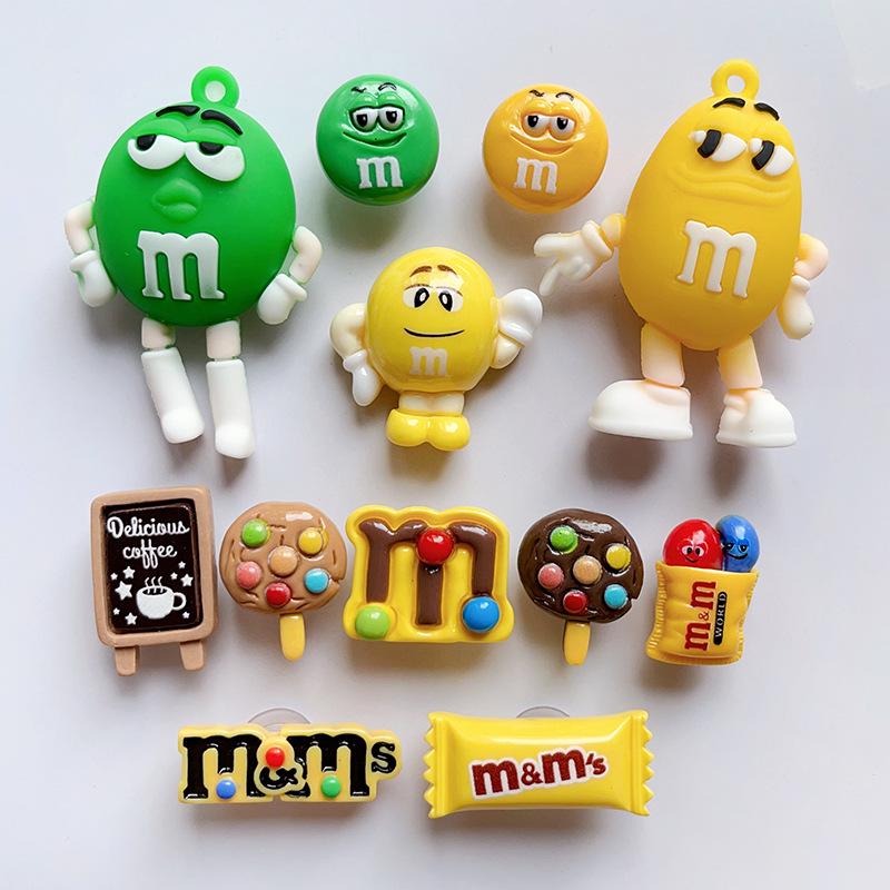 M&M's Candy Bean Clog Shoe Flower Decoration 3D Shoe Buckle Set for DIY Garden