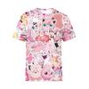 Summer Plus Size 3D Digital Printed Pok E Mon Loose T-shirt New Casual Short Sleeves