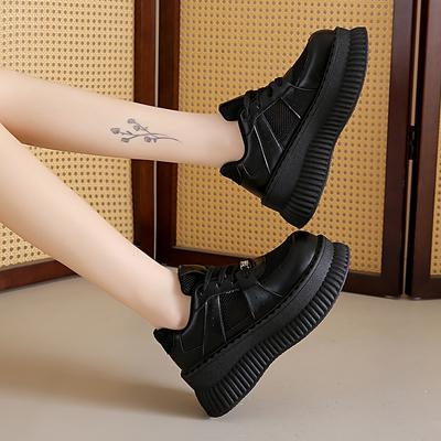 Мода 2025 Новые уличные сетчатые женские вулканизированные туфли Платформа Дышащие Горячая распродажа Шнуровка Женские кроссовки Универсальные женские повседневные туфли