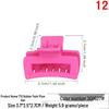Korean Chic Temperament Hair Claw - Square Clips in Large, Medium, Small for Women, Internet Celebrity Style Hairpin