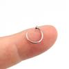European & American Fashion Titanium Steel Lip & Nose Ring - C-shaped Fake Nose Stud Jewelry