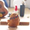 Charming Miniature Capybara Plush Toy Keychain 14cm Perfect For Holiday Cheer