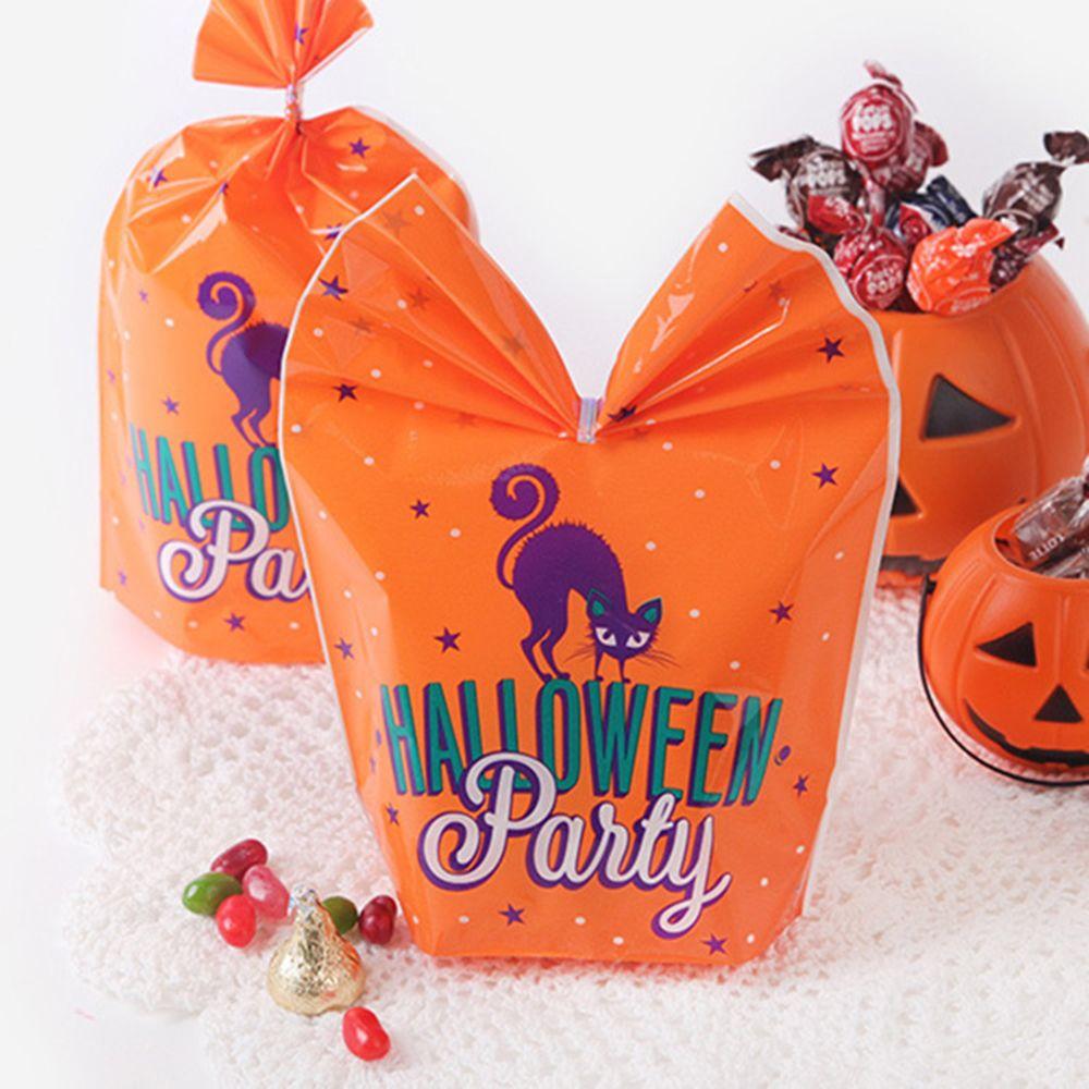 50 шт. Мультяшный декор на день рождения Пакеты для конфет Trick or Treat Хэллоуинский декор Карман для еды Упаковка для печенья
