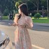 Super Fairy Student Skirt New 2024 Dress Spring Summer Sense Floral Spice Girl Dress Gentle Dress Long Dress