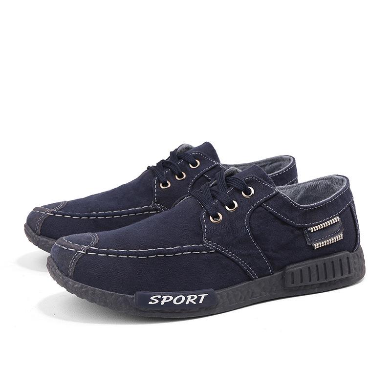 Горячие парусиновые мужские туфли джинсовые шнурованные мужские повседневные туфли новые кеды дышащая мужская обувь весна осень кроссовки 98