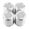4 Pieces Center Caps for Truck Trailer Wheel 108mm 118mm Sliver Aluminum Push-Through Rims, Diameter, Height,