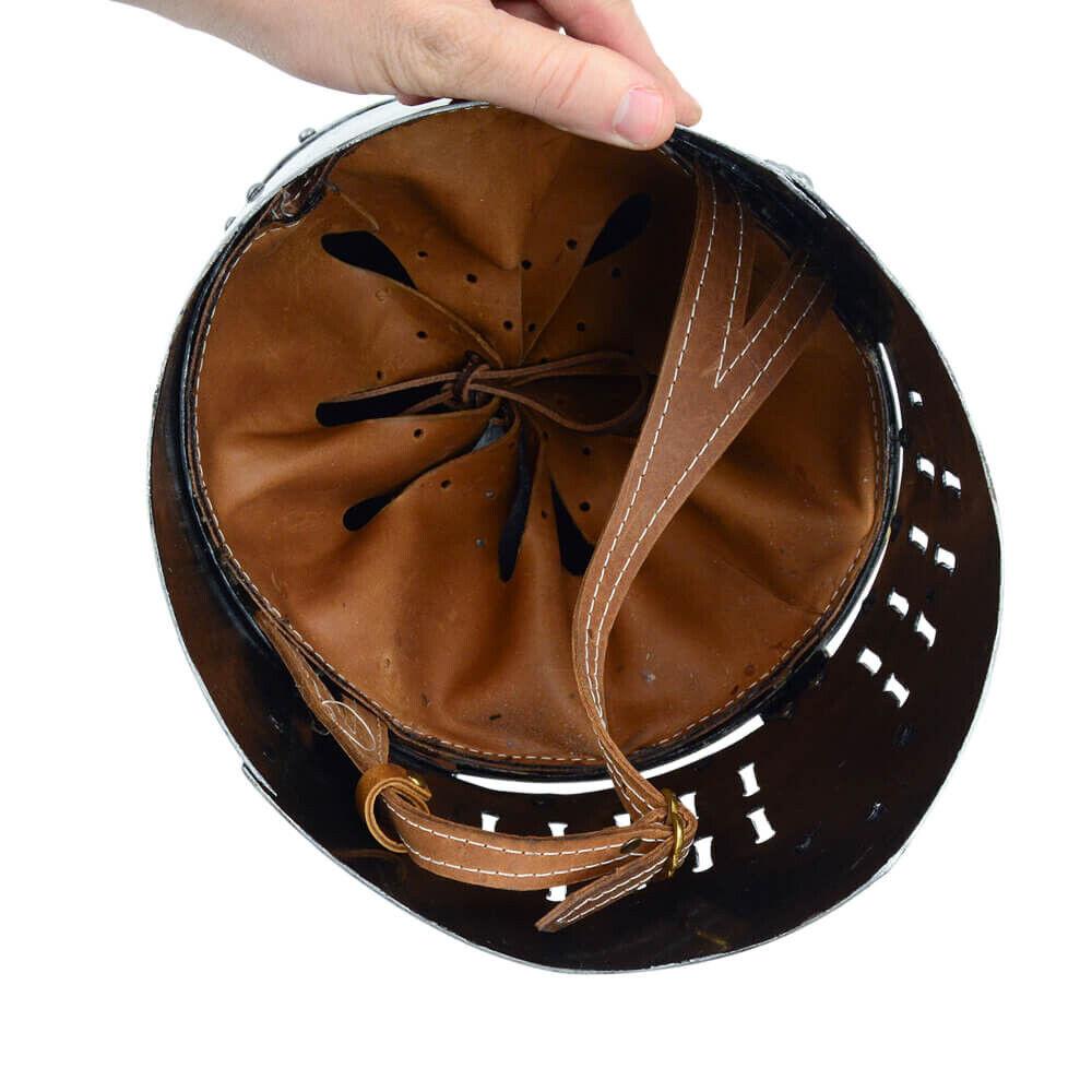 Большой шлем крестоносца-тамплиера из стали 18 калибра, XIII век