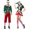 Vibrant Xmas Party Fancy Dress With Soft Touch Velvet Santa's Helper Costume