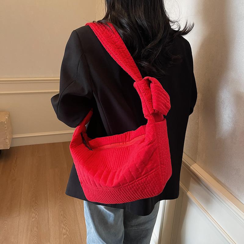 Вместительная нейлоновая холщовая сумка женская 2025 лето новая повседневная универсальная на плечо, сумка-мессенджер премиум-класса в форме пельменя