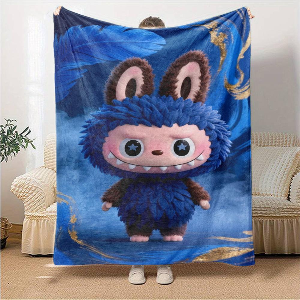 Labubu Blanket Soft Warm Cozy Suitable For Bedding Sofa Seaside For All Occasions Stylish Decor Suitable For Gifting Relatives And Friends