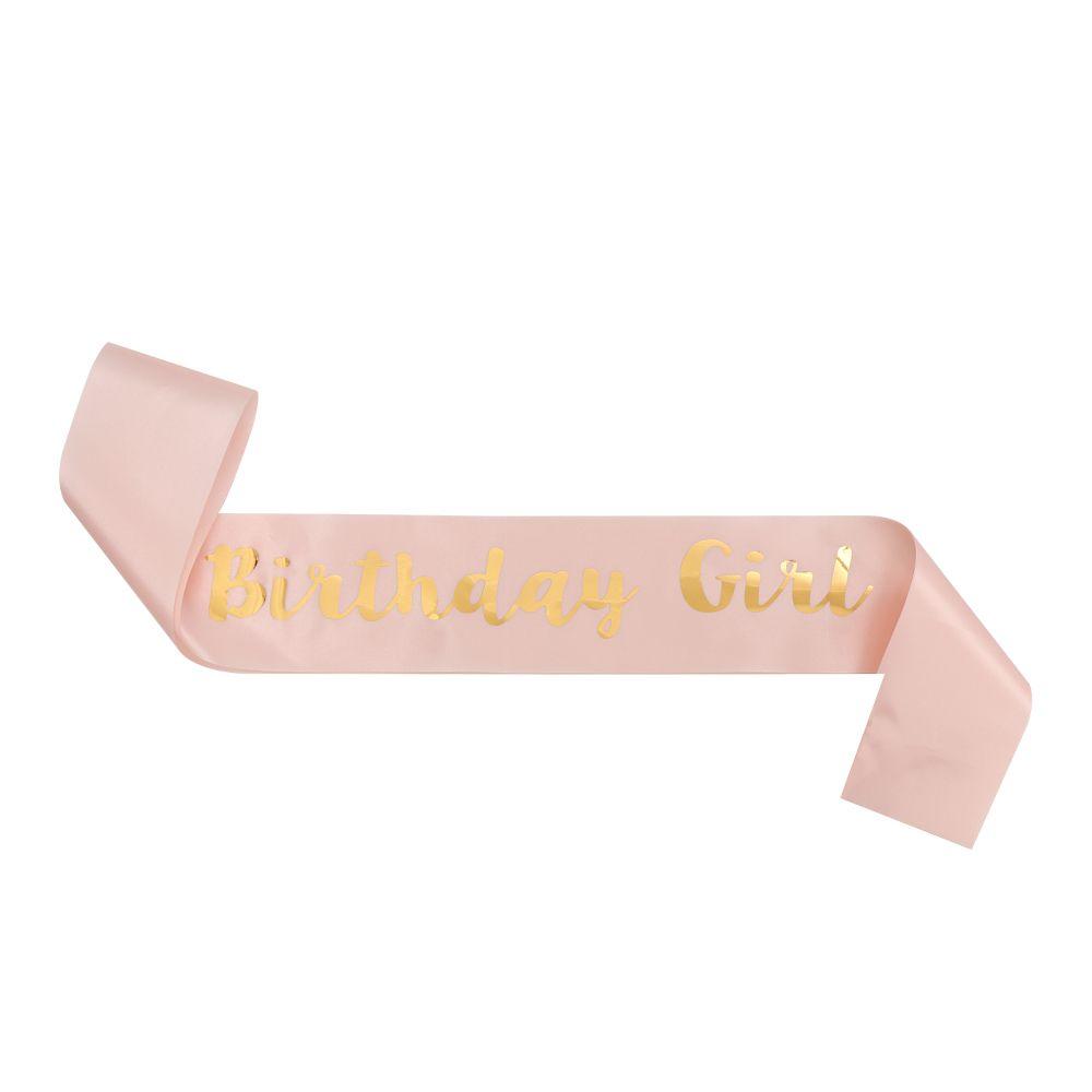 Party Decoration Rose Gold Mom Favor Gift Birthday Funny Sash Birthday Girl Happy 18/21/30/40/50/60