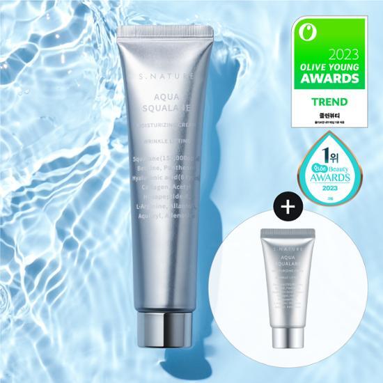 S-Nature Aqua Squalane увлажняющий крем 60 мл специальный (60мл+30мл)