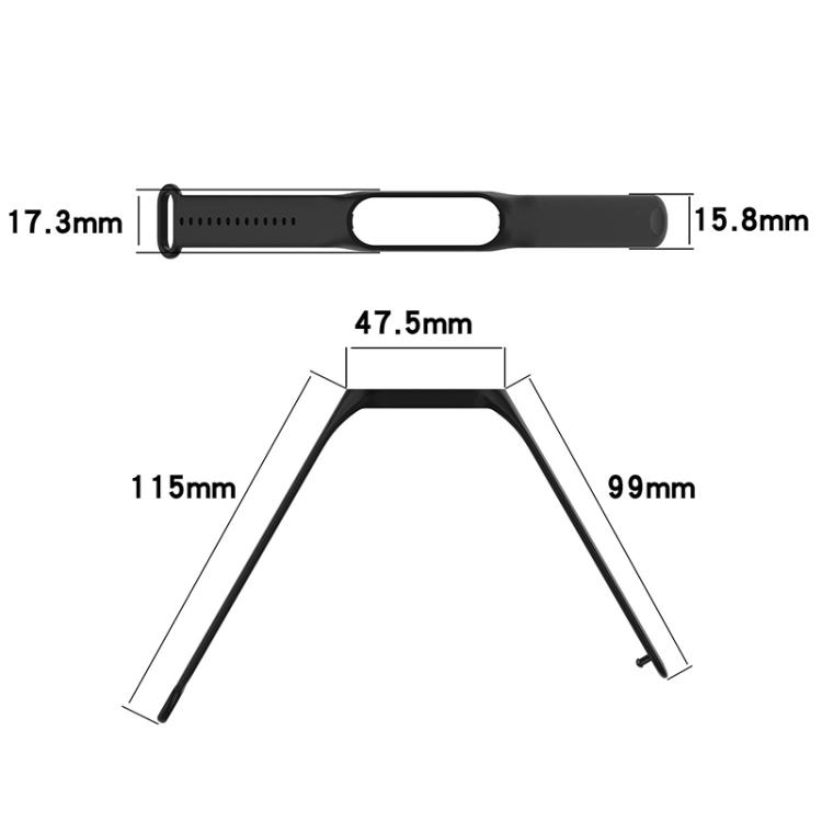 Solid Color Integrated‑Cover Silicone Watch Band for Xiaomi Smart Band 10 9 8, Replacement Strap, Strap Only