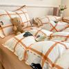 Dormitory Cartoon Printing Three-piece Set, Small Fresh Bed Sheet Quilt Cover, Skin-friendly Four-piece Set