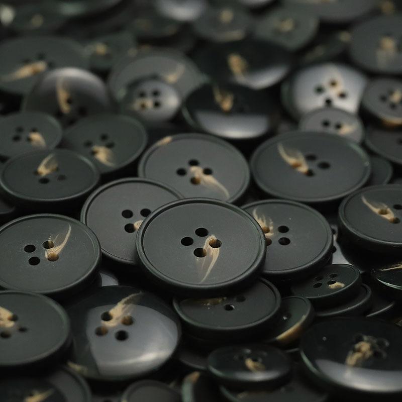 Four-Eye Resin Buckle Knitted Cardigan Cashmere Jacket Double-Sided Nylon Coat Buttons Men'S And Women'S Clothing Sweater Trench Coat Buttons