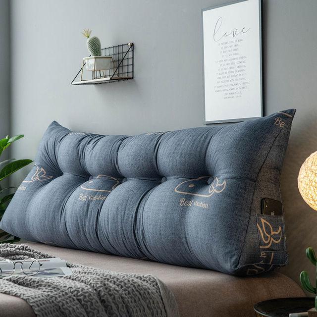 Современная прикроватная большая треугольная подушка, милая подушка для поддержки талии, подушка для спинки, мягкая диванная подушка, напольная подушка