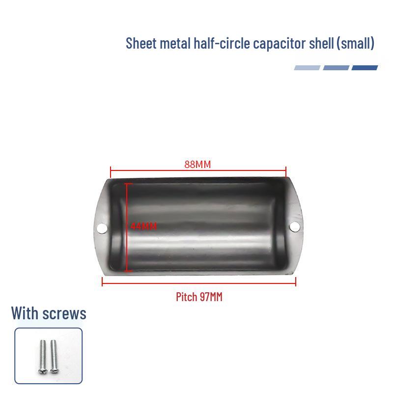 Single-phase 220V Motor Capacitor Bracket - Plastic Half-Round Protective Box