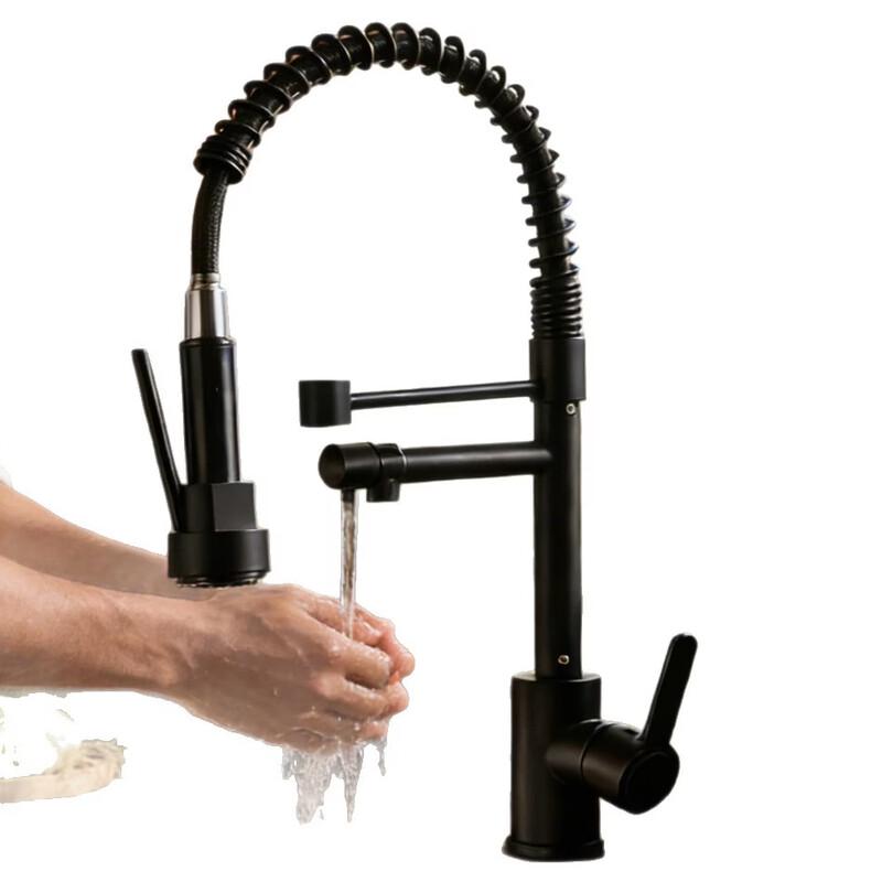 TLXT Rotatable Dual-Outlet Anti-Splash Kitchen Faucet