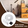 Инструмент для измерения калибра проволоки Двусторонняя шкала Стальной калибр Измерительный инструмент Высокопрочная Портативная линейка Для изготовления Металлообработка