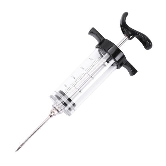 Инжектор для индейки с 3 навинчивающимися иглами для маринада Портативный гриль для барбекю Мясо Индейка Инструменты для впрыскивания аромата маринада Набор Кухонные гаджеты