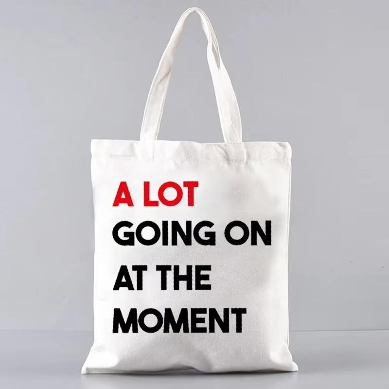 Colorful Letter Canvas Women Tote Bags Ladies Shoulder Handbag Shopping Bag Reusable Fashion Girl Handbags Gifts
