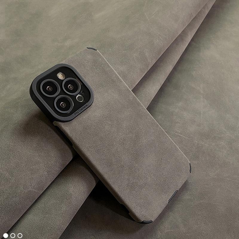 Чехол из замшевой плюшевой кожи для iPhone 16 15 14 Pro 13 12 11 Pro Max XR XS X 7 8 Plus SE 2022, роскошный силиконовый противоударный защитный чехол для объектива