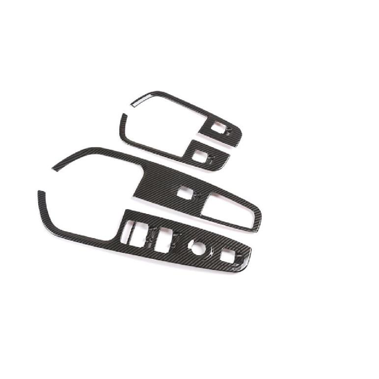 Автомобильные аксессуары для Alfa Romeo Stelvio 2017 2018 ABS углеродное волокно, кнопка подъема окна, рамка, наклейка, автомобильные товары для