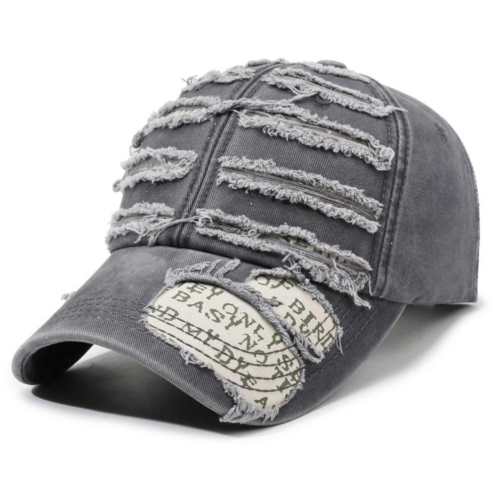 Cotton Retro Peaked Cap Cool Cowboy Hat Fashion Baseball Cap Unisex  Men Women