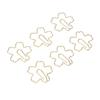100Pcs Fancy Paperclips  Style  Metal Box Packed Gold Color Cute Paper Clips for Office