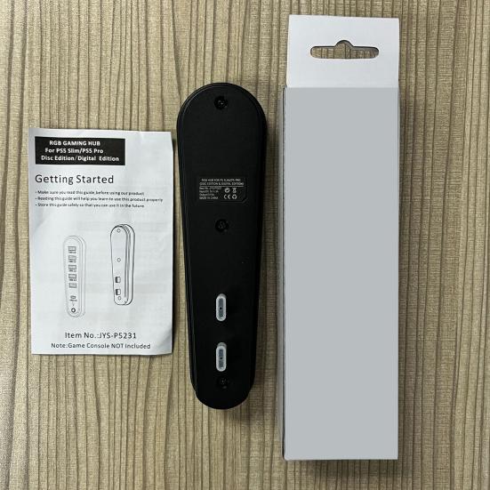6-портовый USB-концентратор с RGB-подсветкой, подключение и использование без установки драйверов, удобная передача данных, пользовательский интерфейс. USB-концентратор расширения для PS 5 Pro/PS5 Slim.