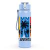 1PC Summer New Adventures Palm 750ml Color Plastic Sports Water Bottle Leakproof Flip Straw Lid Suitable for Sports Office Home Use