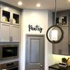 Pantry Sign Metal Wall Decor Stylish Modern Farmhouse Design for Home Restaurant, & Coffee Shop, Elegant Wall Decoration