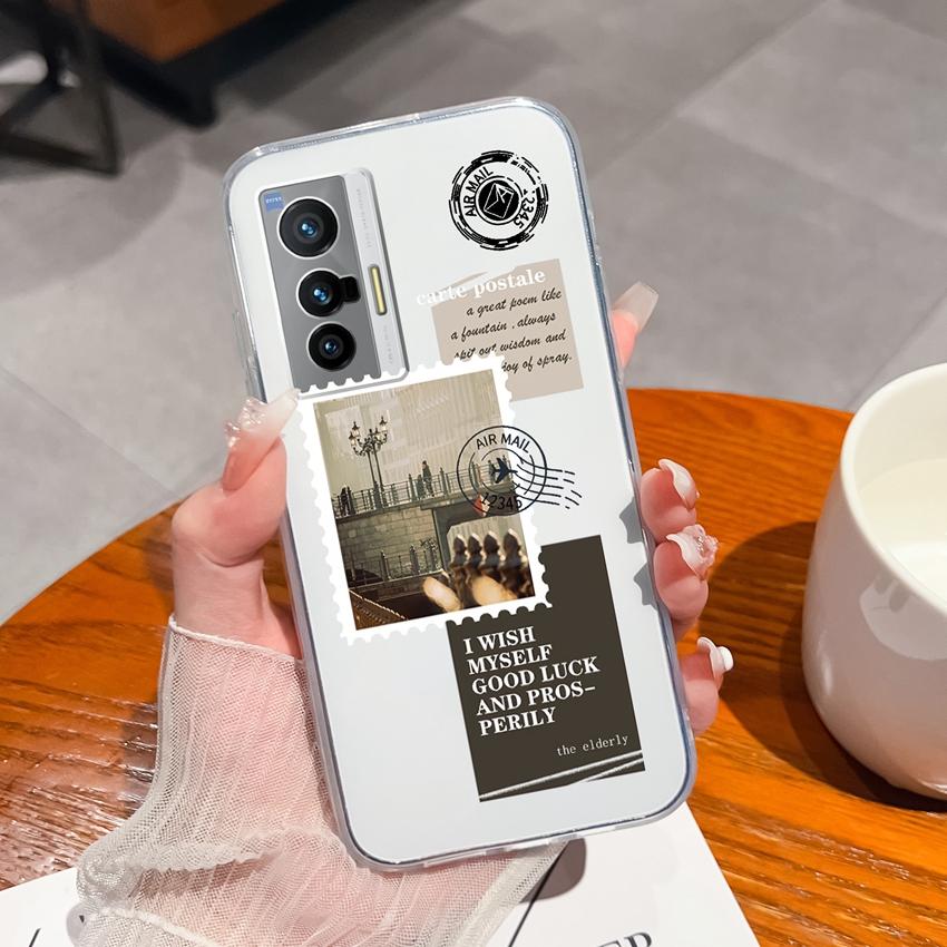 For Vivo X27 X200S X21 X60 X70 X80 Pro Plus Clear Phone Cover Delicious Fruit Pattern Soft Silicone High Quality Scratch Resistant Shell For Vivo Case