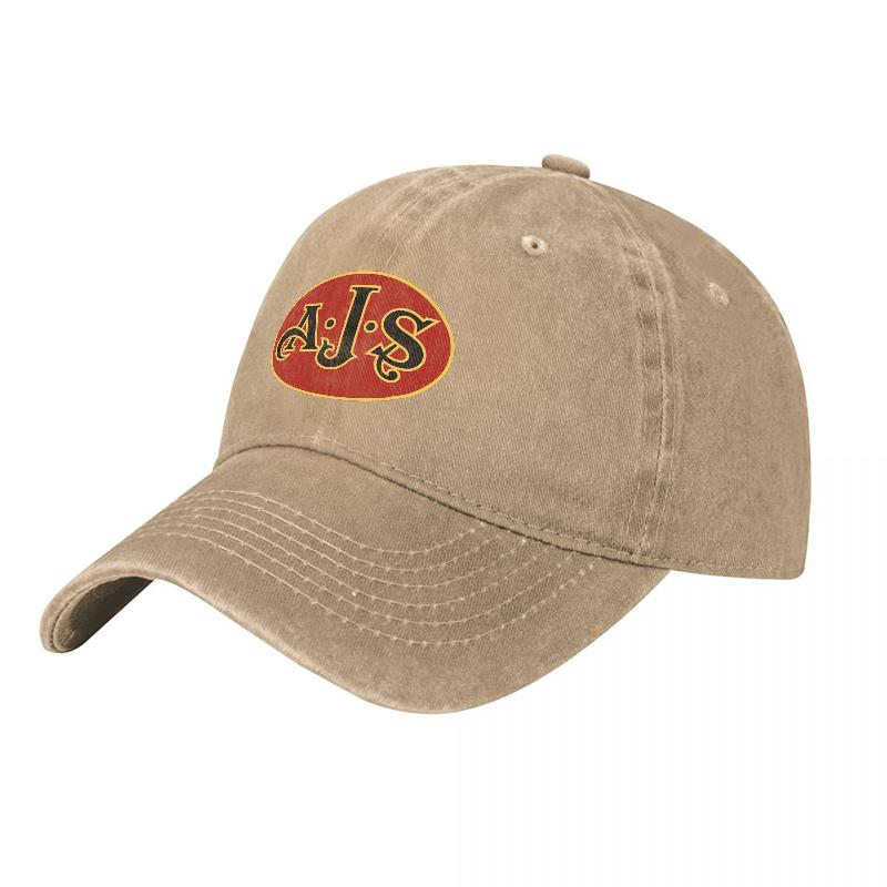 AJ S Embroidered Logo Washed Canvas Baseball Cap Classic Vintage Style Adjustable Fit Unisex Hat for Unisex and Women