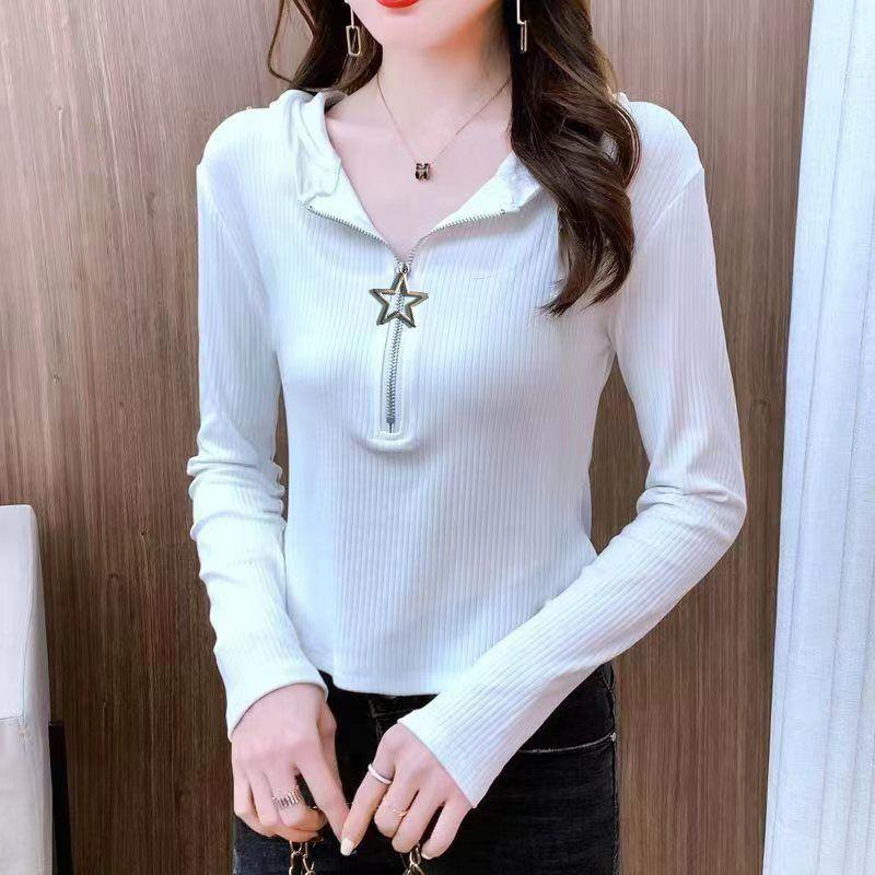 Высококачественная тонкая футболка с капюшоном и длинными рукавами, нерегулярный дизайн на молнии, солнцезащитный крем в стиле Ins