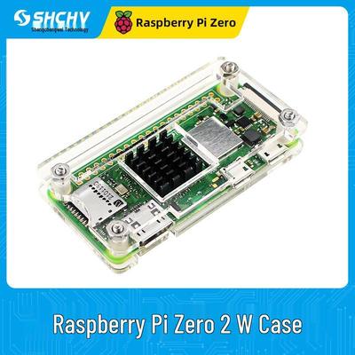 Прозрачный акриловый корпус для Raspberry Pi Zero 2 W с радиатором