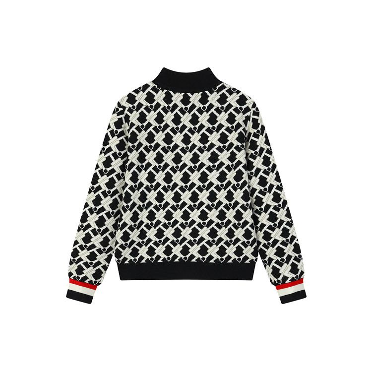 Fila Флисовый вязаный кардиган на молнии Женские куртки Черный F11W141408FBK