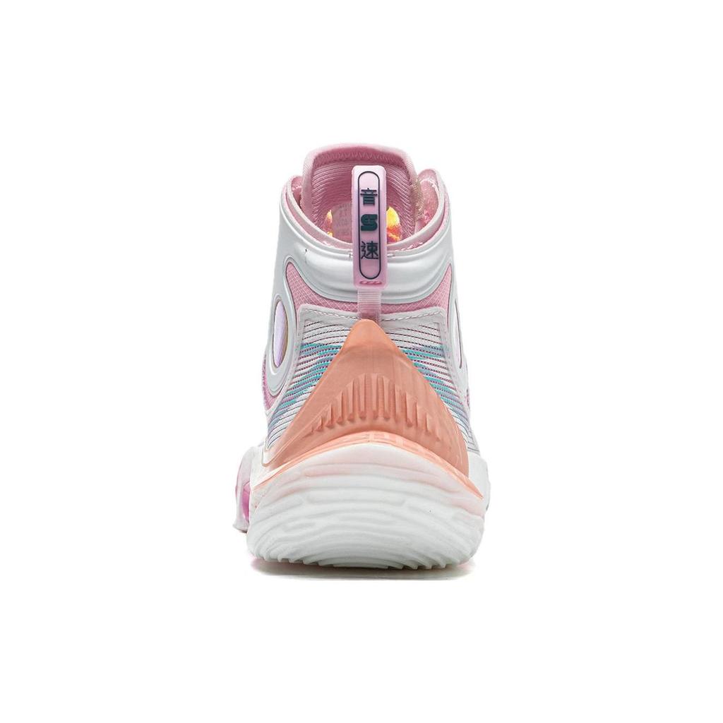Баскетбольные кроссовки Li Ning Sonic Ultra High-Top мужские кроссовки белые розовые ABAT019-4