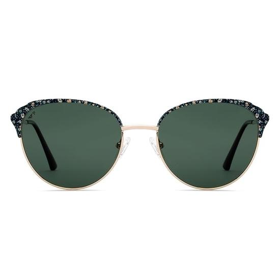 Vincent Chase от Lenskart | Прямоугольные очки с полной оправой | Цветочный рисунок | Поляризованные и 100% защита от ультрафиолета | Для женщин | Средний размер | VC S16757