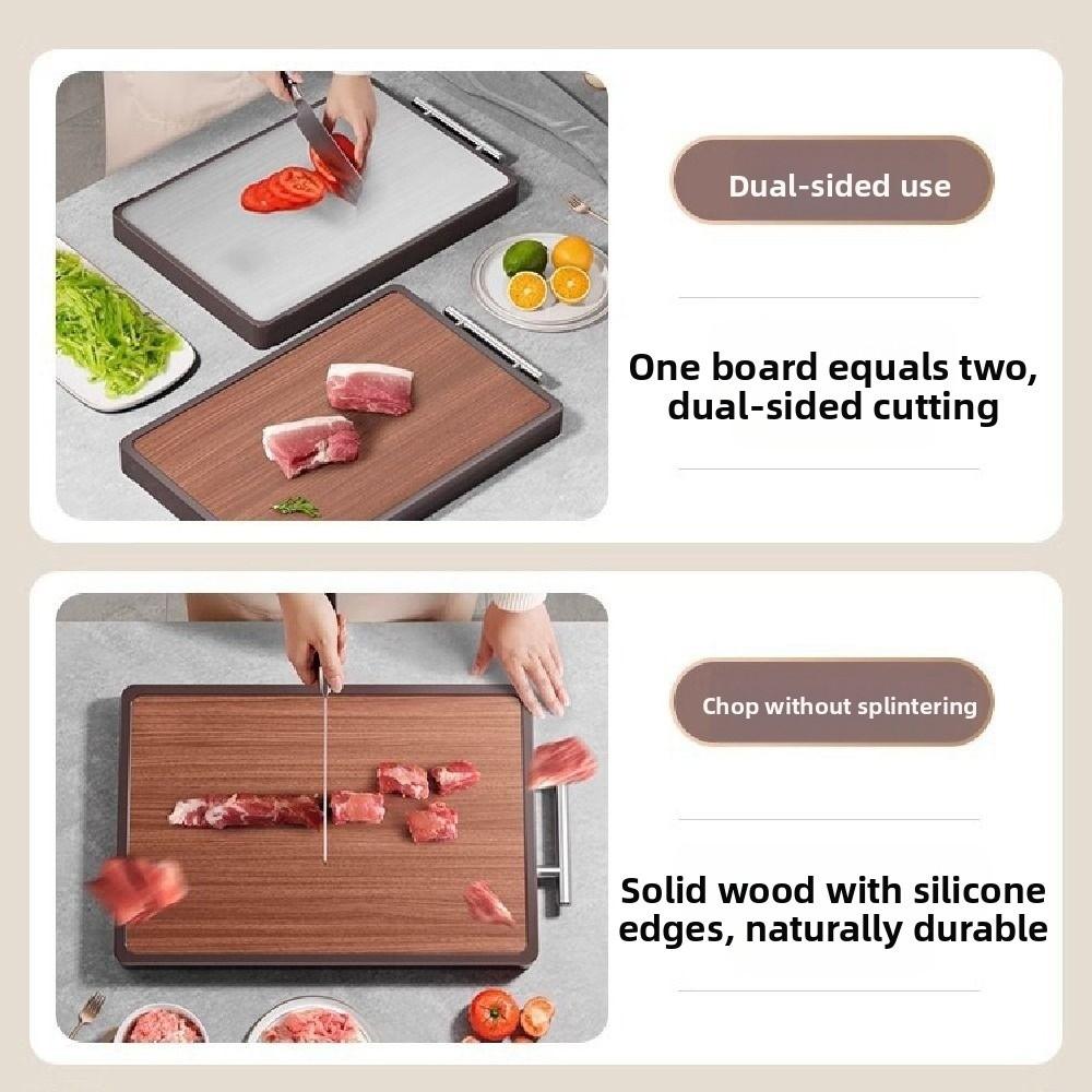 Anti-Bacterial Double-sided Cutting Board Anti-Mold Kitchen Chopping Block Home