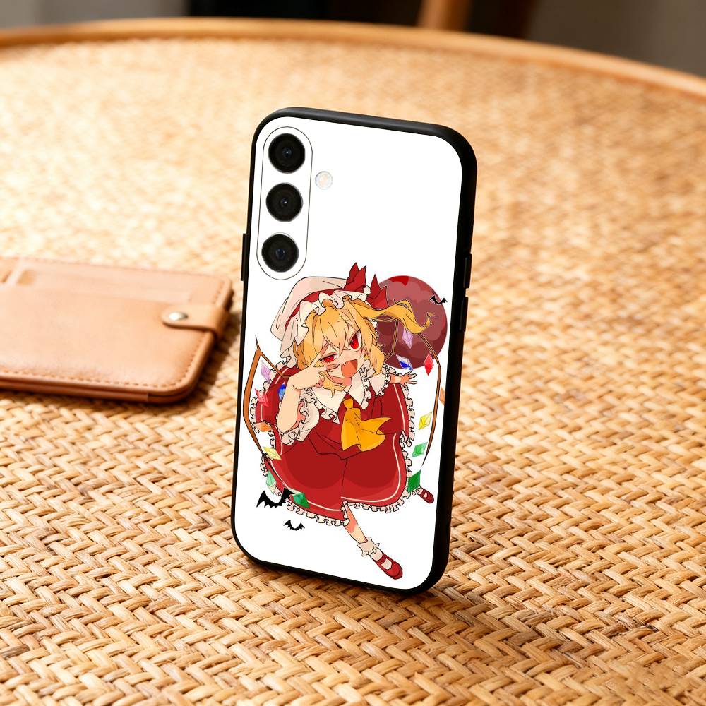 Милый Чехол для Телефона TouHou Project Flandre Для Samsung A73,72,71,A52,51,40,41,A22,A32,31,A13, Мягкий Черный Корпус
