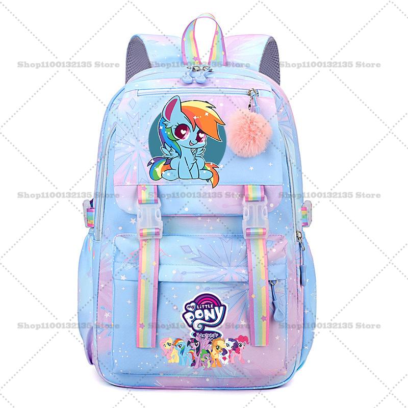 My Little Pony Женский Рюкзак Мальчики Девочки Сумка для Книг Сумка Мультяшный Студент Подросток Школьная сумка Рюкзак Mochila Подарок на День Рождения s каваи STEM DIY Набор для Моделирования 3D