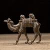 Silk Road Desert Camel Figurines Miniatures Metal Retro Animal Statue Desk Decoration Ornaments Home Decor Sculpture Crafts