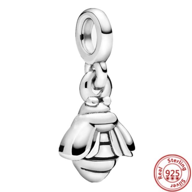 Серьги-браслет Charm Me, ювелирные изделия своими руками, серебро 925 пробы, моя любовь, морская звезда, фламинго, ласточка, мир, мини-подвеска из бисера