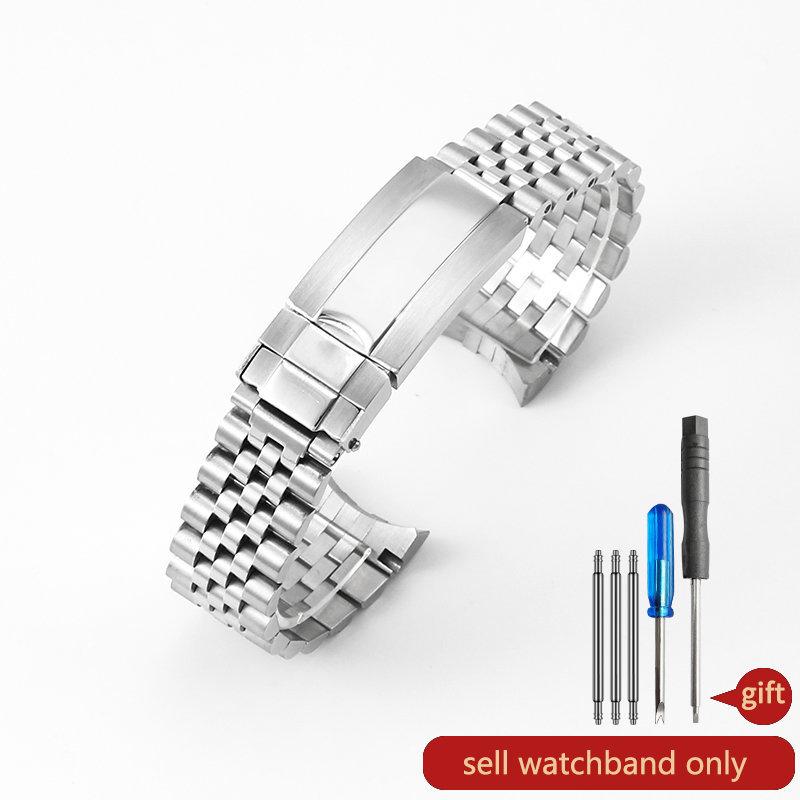 Металлические мужские ремешки из нержавеющей стали для часов Rolex серии Log, водонепроницаемые, антикоррозийные, сменные аксессуары с изогнутым интерфейсом