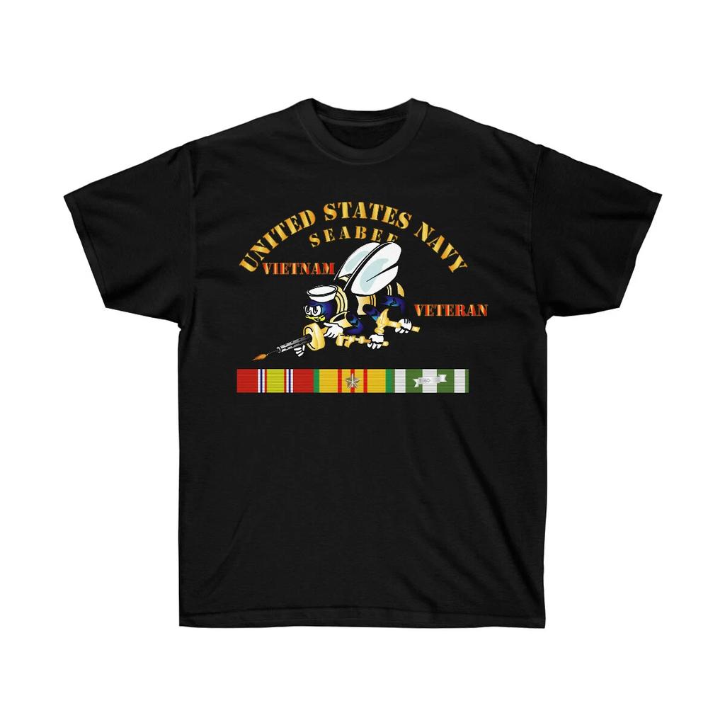 Classic - Unisex Ultra Cotton Tee - Navy - Seabee - Vietnam Veteran - Step VN VE