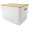 Okato Miffy Bamboo Storage Case with Lid, LL, Stackable, 36cm Wide X 24.4cm High X 25.5cm Deep
