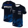 2026 Новая футболка Carlos Sainz 55 Williams Racing Alex Albon 23 Спортивная одежда для улицы Быстросохнущие топы Мужская повседневная одежда Большие размеры Короткий рукав