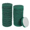 Uxcell 20pcs Scrubber Scouring Pads 180 Grit Drill Power Brush Hoop and Loop Surface Conditioning Discs Drill Scuffing Discs Scrub Pads for Home